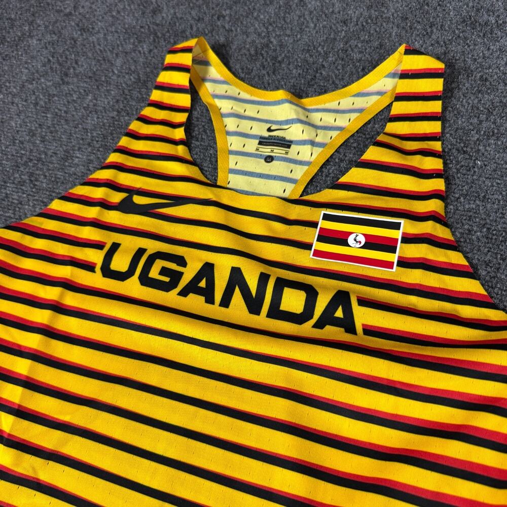 Nike Pro‎ Elite 2022 Uganda Running Singlet CI8141-728 Womens Size M Made In USA